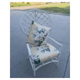 Wicker Highback chair (Kept inside)