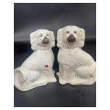 Porcelain dog doorstop