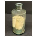 Early blown glass miniature bottle