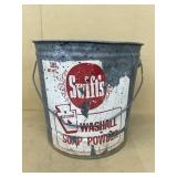 SWIFTS WASHALL soap, powder, galvanized bucket