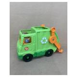 Fisher-Price little people, recycling trash truck