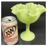 Fenton ruffled compote