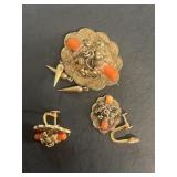 Goldfield coral set