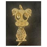 Sarah Coventry dog pendant