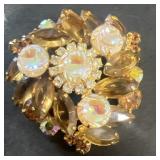 Rare Juliana Scoop and stone brooch