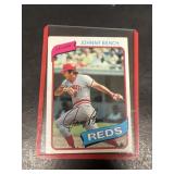 1980 Johnny Bench Topps baseball card