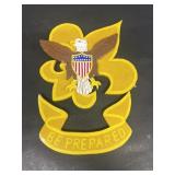 Wooden Boy Scout emblem