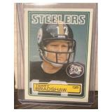 1983 Terry Bradshaw Topps football card,