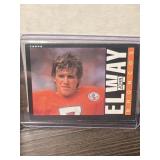 1985 John Elway Topps football card Denver Broncos
