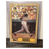 1987 Barry Bond Topps rookie baseball card