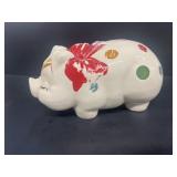 Porcelain pig bank