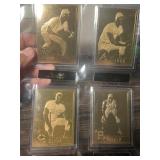 22 karat gold Baseball Cards DANBURRY mint