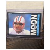 1985 Warren Moon Topps rookie football card