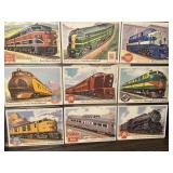 1955 Topps rails and sails train cards