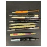 Advertising mechanical pencils, Texaco shell, etc.