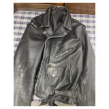 Leather jacket size large