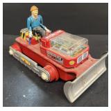 Tin toy bulldozer