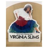 Virginia slims advertising metal sign 1983
