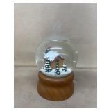 Lil bear cottage snow globe