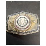 International Union engineers belt buckle