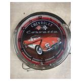 Chevrolet neon clock does not come on