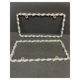 Barbwire license plate covers