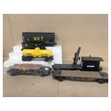 Electric toy train cars