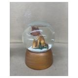 Dog snow globe