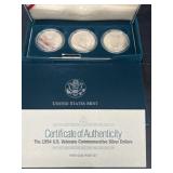1994 US veterans silver dollar coin set