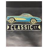 Classic car sign