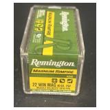 50 rounds of Remington Magnum rim fire 22 wind,