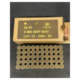 9 mm ammunition box of 50-NO SHIPPING