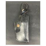 Leather gun holster