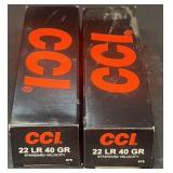 (2) CCI boxes of 22 long rifle 49 grain-NO SHIPPIN