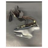 Leather over shoulder gun holster, 32OR380
