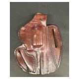 Leather gun holster