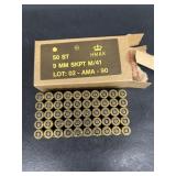 9 MM ammunition box of 50-NO SHIPPING
