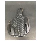 Leather gun holster