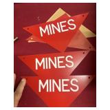 Mines military signs