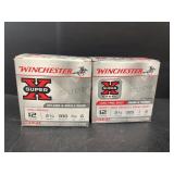 (2) boxes of Winchester 12 ga. shot shells 25 per
