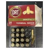 380 ASP terminal shock ammo-14 Rnds-NO SHIPPING