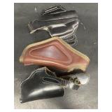 Leather gun holsters