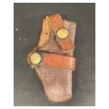 Leather gun holster