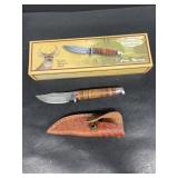 Whitetail cutlery hunting knife, Damascus blade