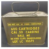 600 cartridges-30 cal. carbine ball M1 Ammo