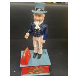 Cast-iron uncle Sam bank