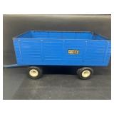 The big blue farm wagon