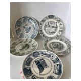 Commemorative plates, Newcastle, Millville,