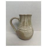 Glazed pottery pitcher