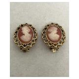 Cameo earrings